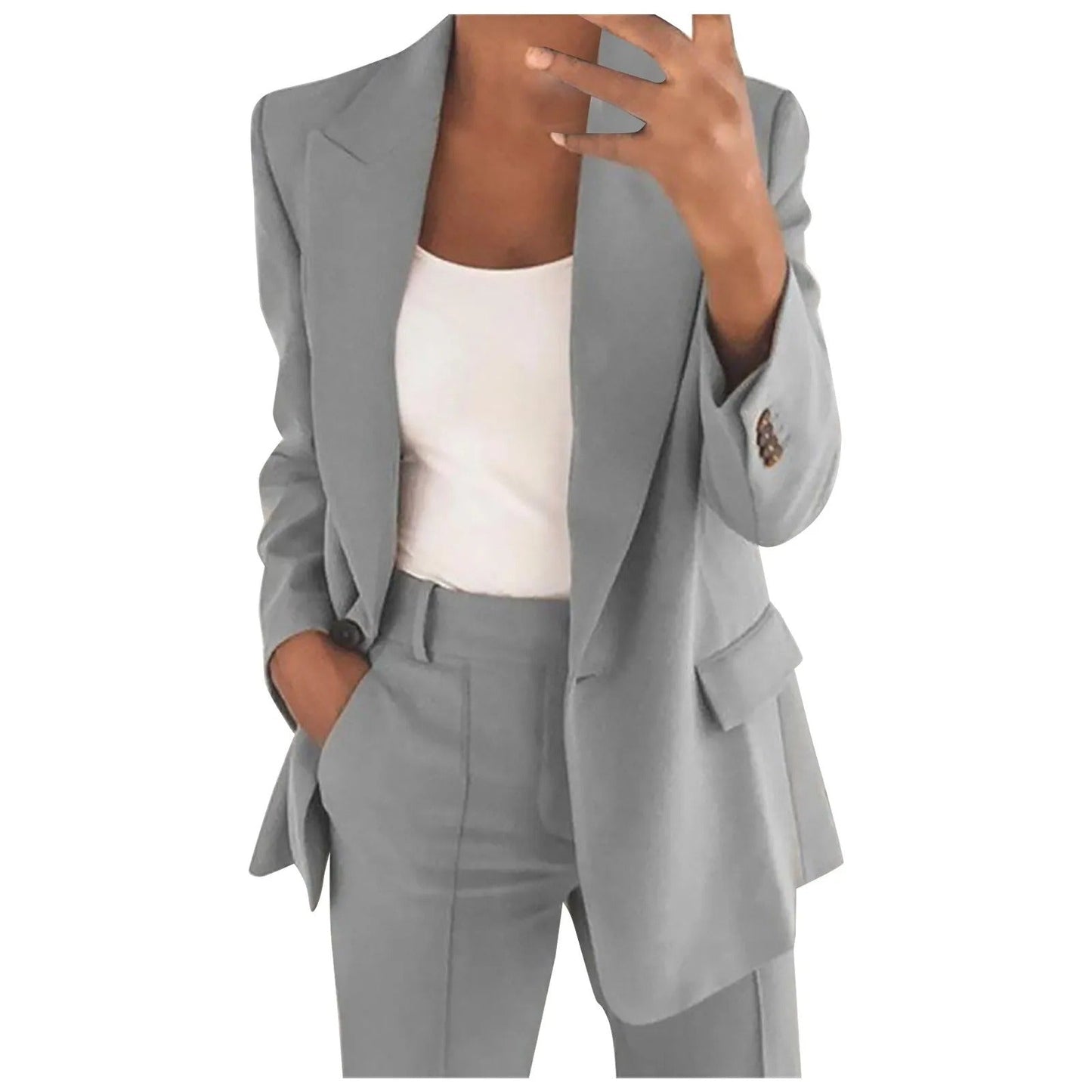 Traje Mujer Chaqueta Pantalón Clásico