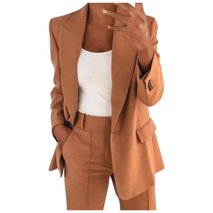 Traje Mujer Chaqueta Pantalón Clásico