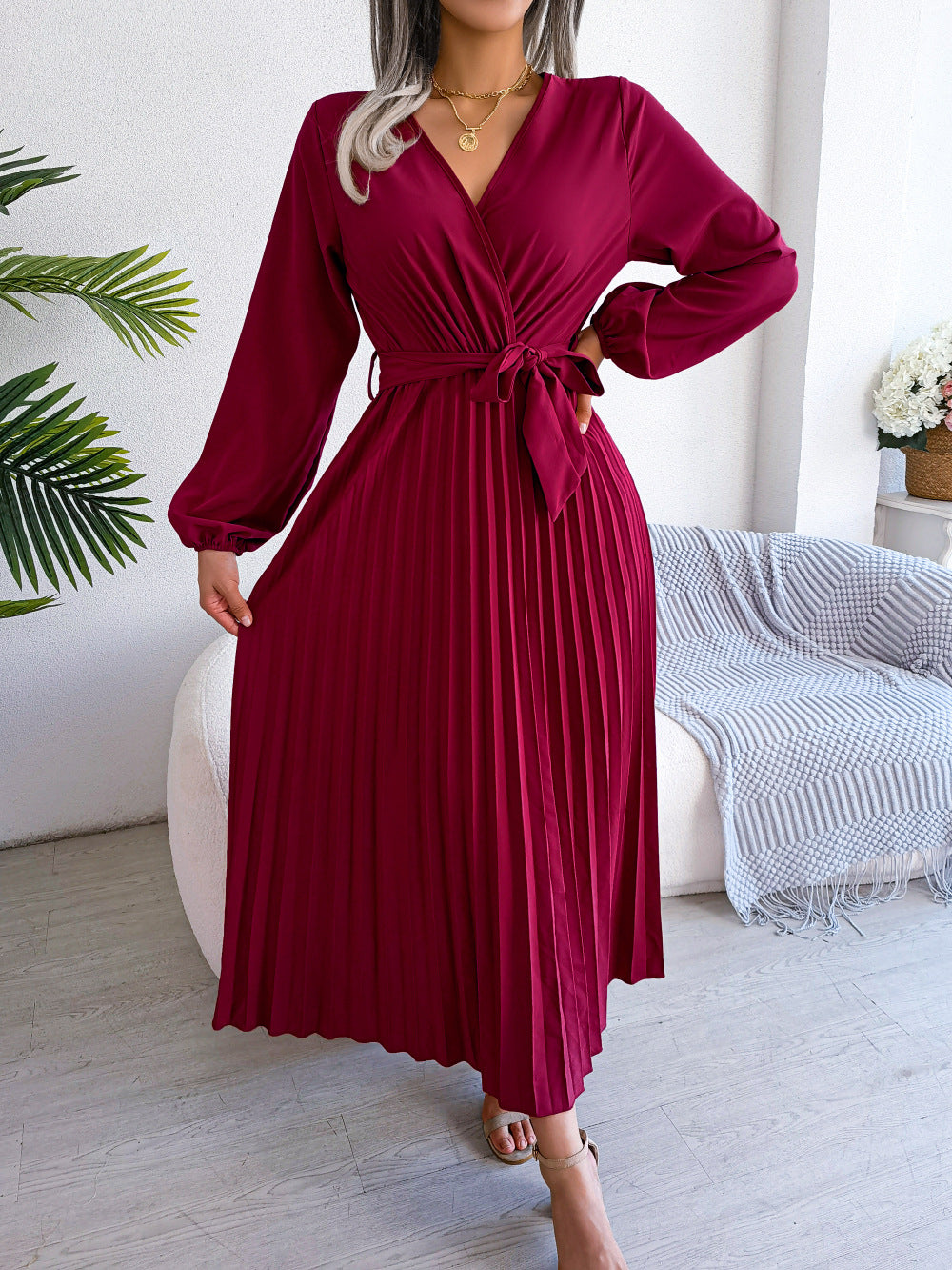Vestido Elegante Cuello En V