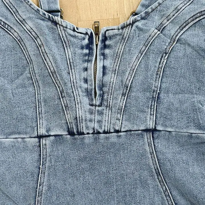 Vestido Jeans Estilo Cowboy - Vestiria