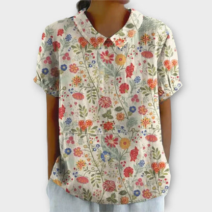 Blusa Florales Ligera Verano