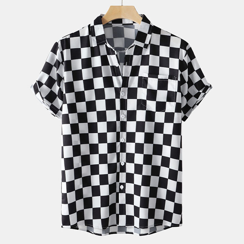 Camisa Hombre Cuadros Verano Clásica - Vestiria