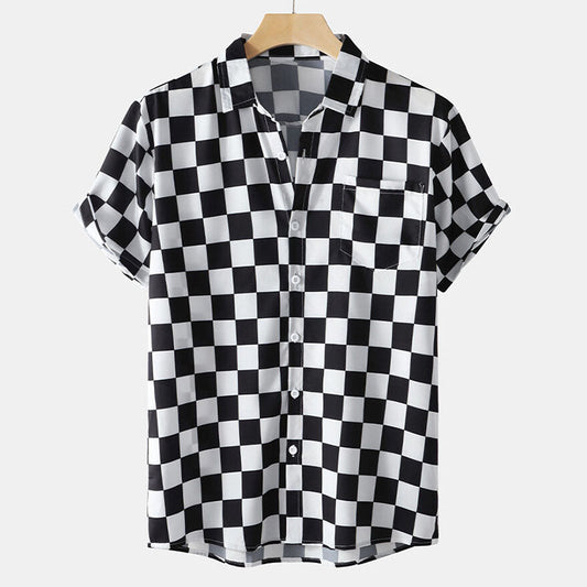 Camisa Hombre Cuadros Verano Clásica - Vestiria