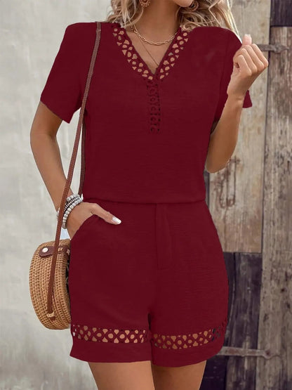 Pantalones cortos y top de verano cómodo y chic