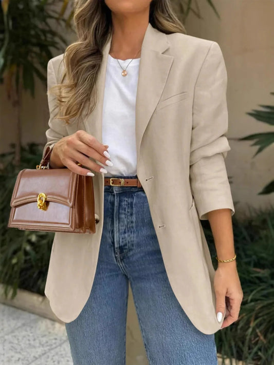 Chaquetón Mujer Estilo Clásico Bolsillos - Vestiria