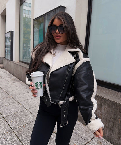 Abrigo Invierno Mujer Acogedor Forro Polar
