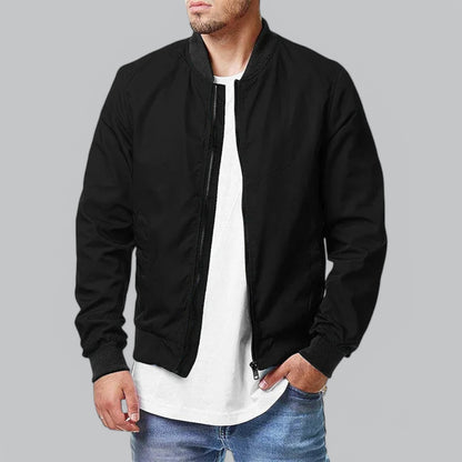 Chaqueta bomber hombre elegante corte ajustado