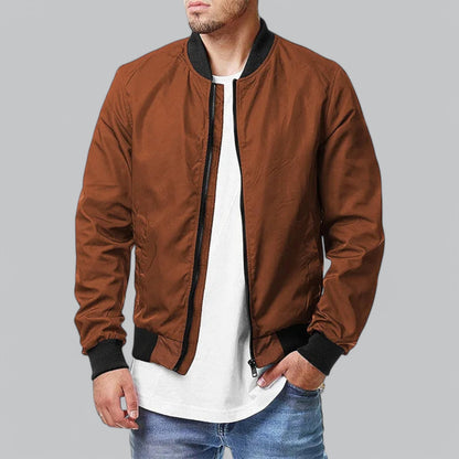 Chaqueta bomber hombre elegante corte ajustado