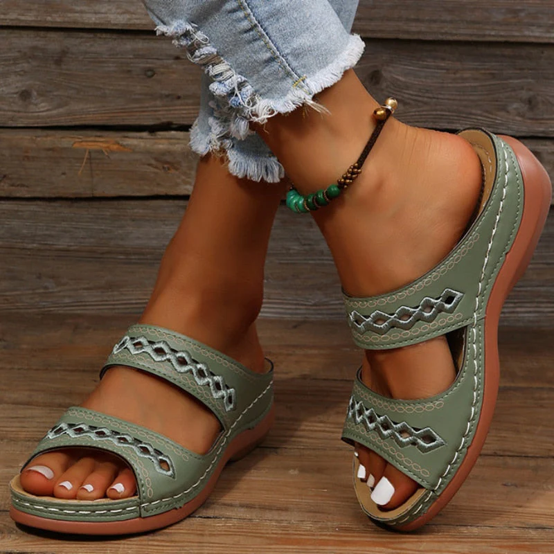 Sandalias Mujer de Verano con Tirantes y Plataforma