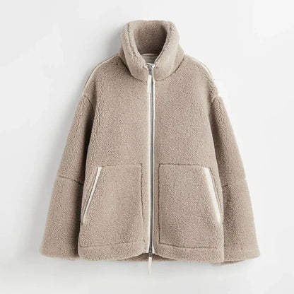 Abrigo Invierno Grande Acogedor Mujer