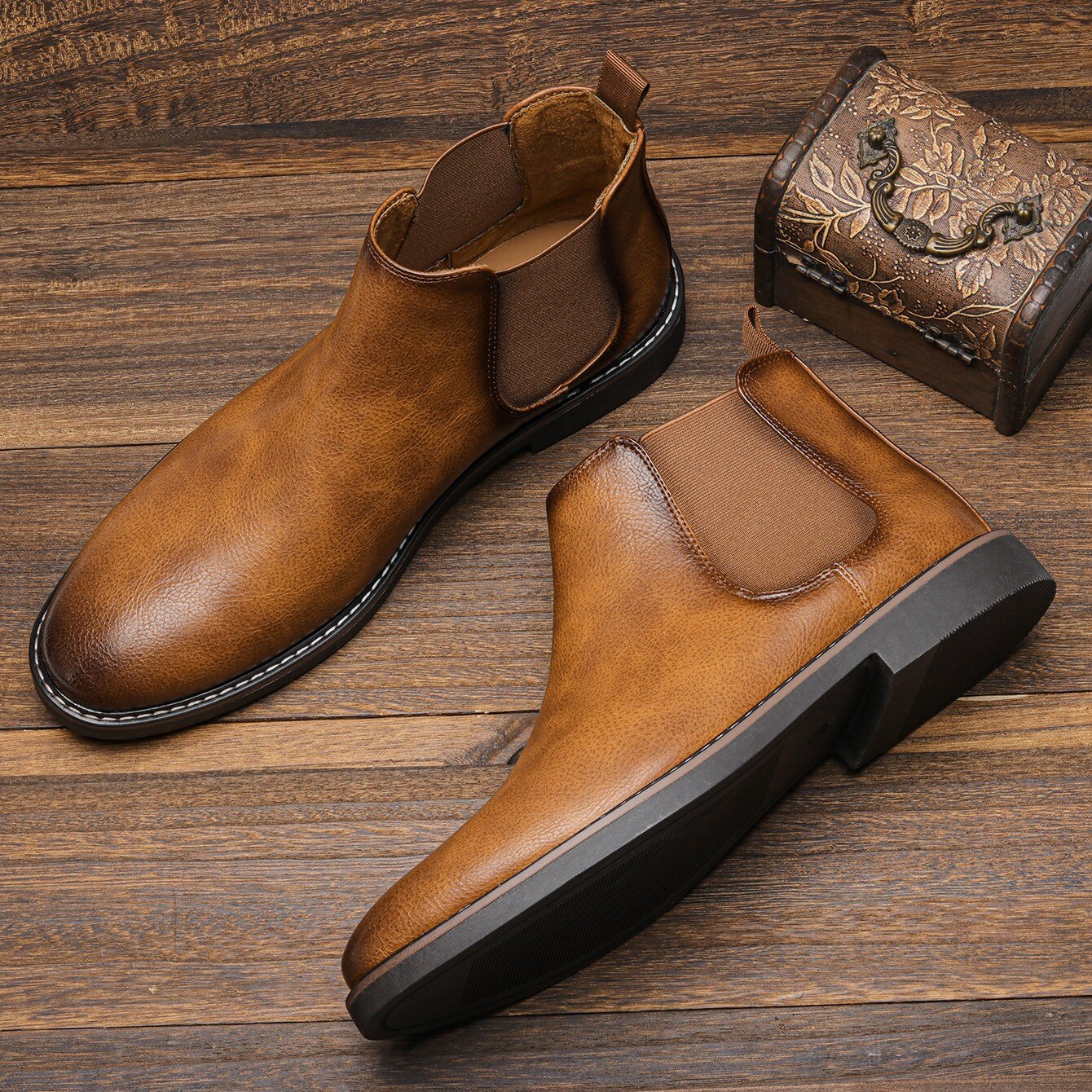 Botas Chelsea Hombre Elásticas Clásicas