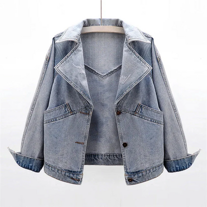 Chaqueta Denim Elegante Mujer - Vestiria