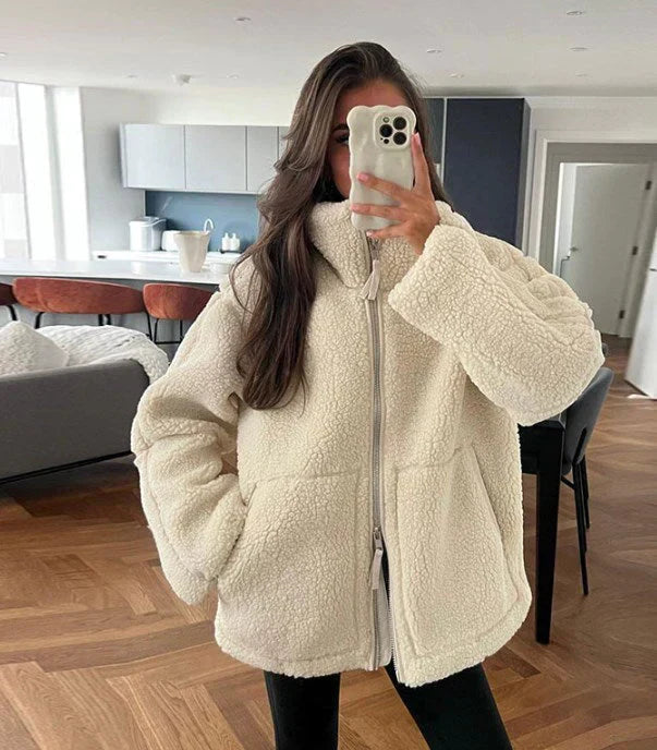 Abrigo Invierno Grande Acogedor Mujer - Vestiria