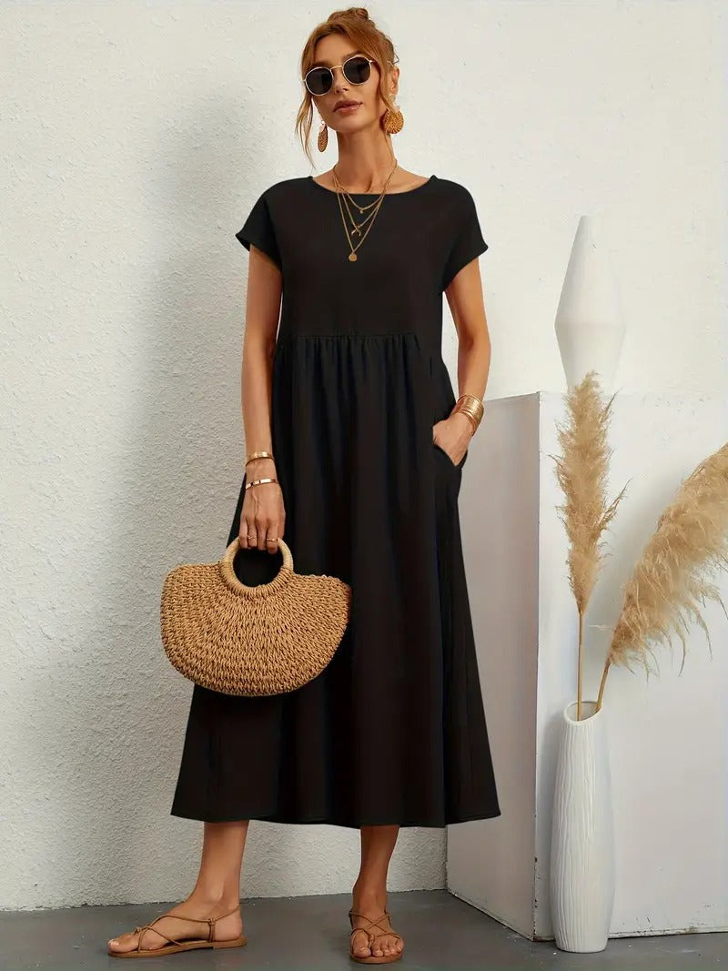 Vestido Mujer con Bolsillos laterales