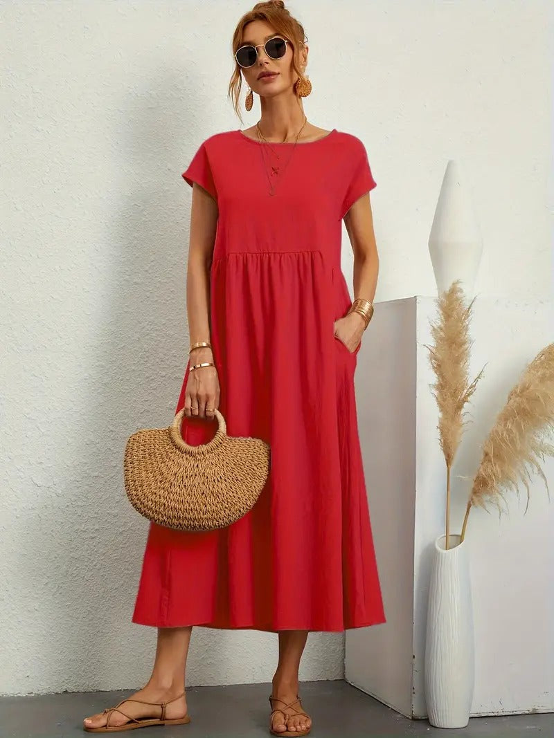 Vestido Mujer con Bolsillos laterales