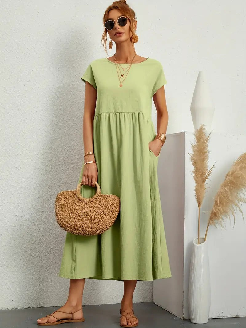 Vestido Mujer con Bolsillos laterales