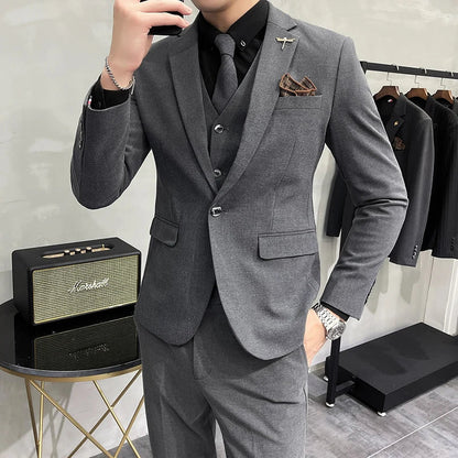 Traje Hombre 3 Piezas Clásico