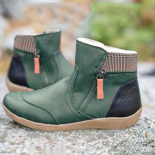 Botas Mujer Comodidad Doble Cremallera - Vestiria