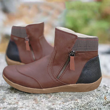 Botas Mujer Comodidad Doble Cremallera