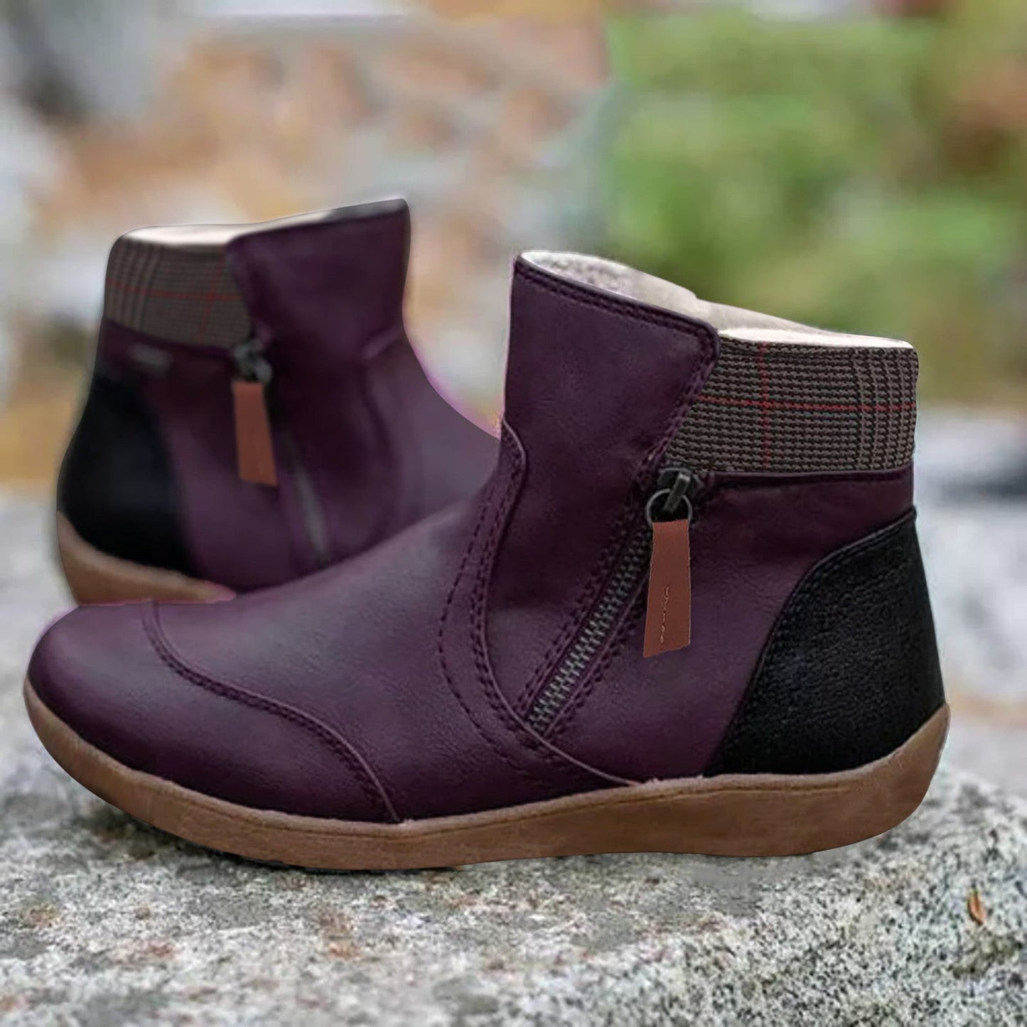 Botas Mujer Comodidad Doble Cremallera