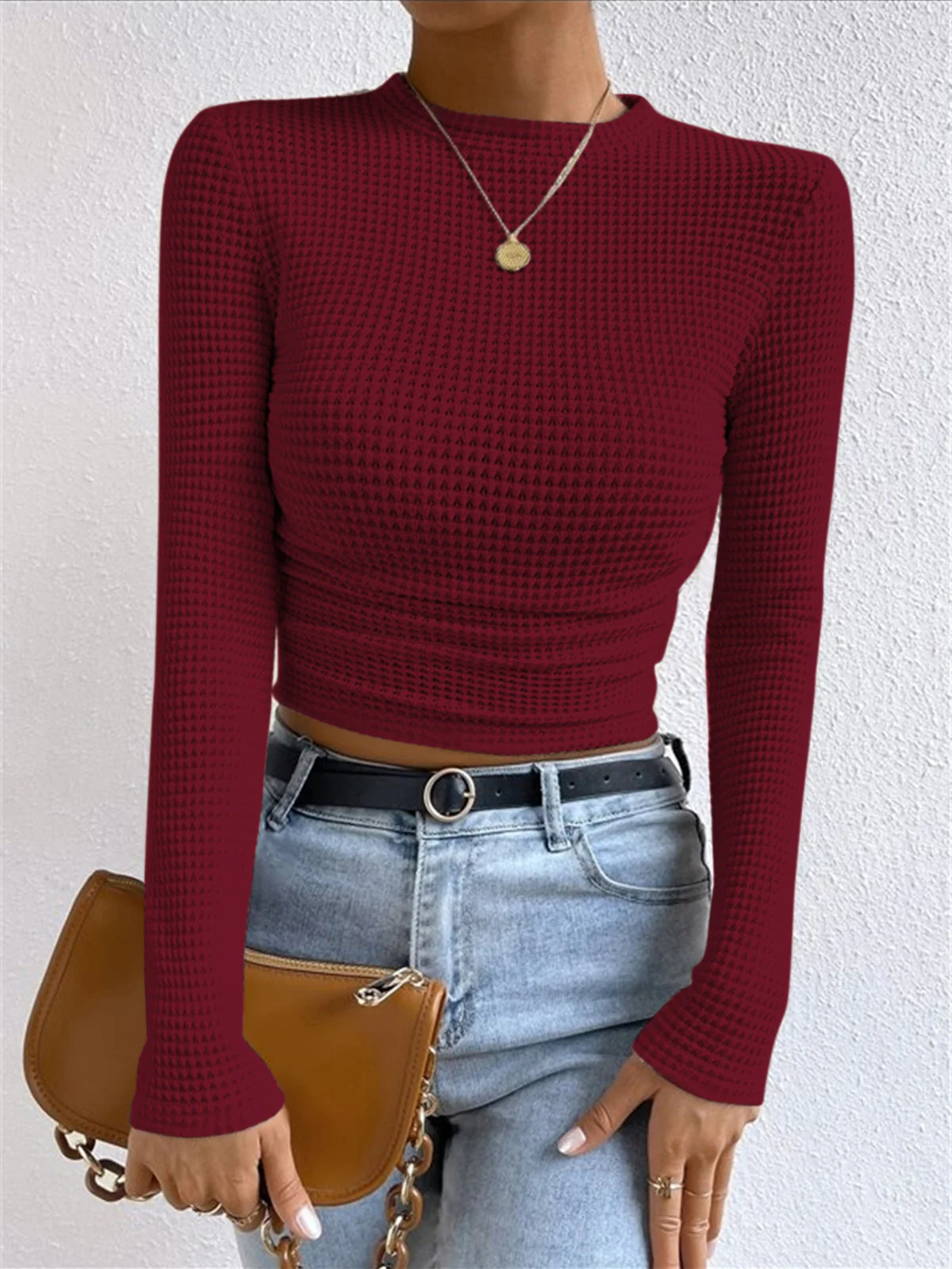 Sudadera Mujer Corta y Ajustada de Punto