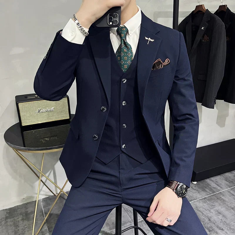 Traje Hombre 3 Piezas Clásico