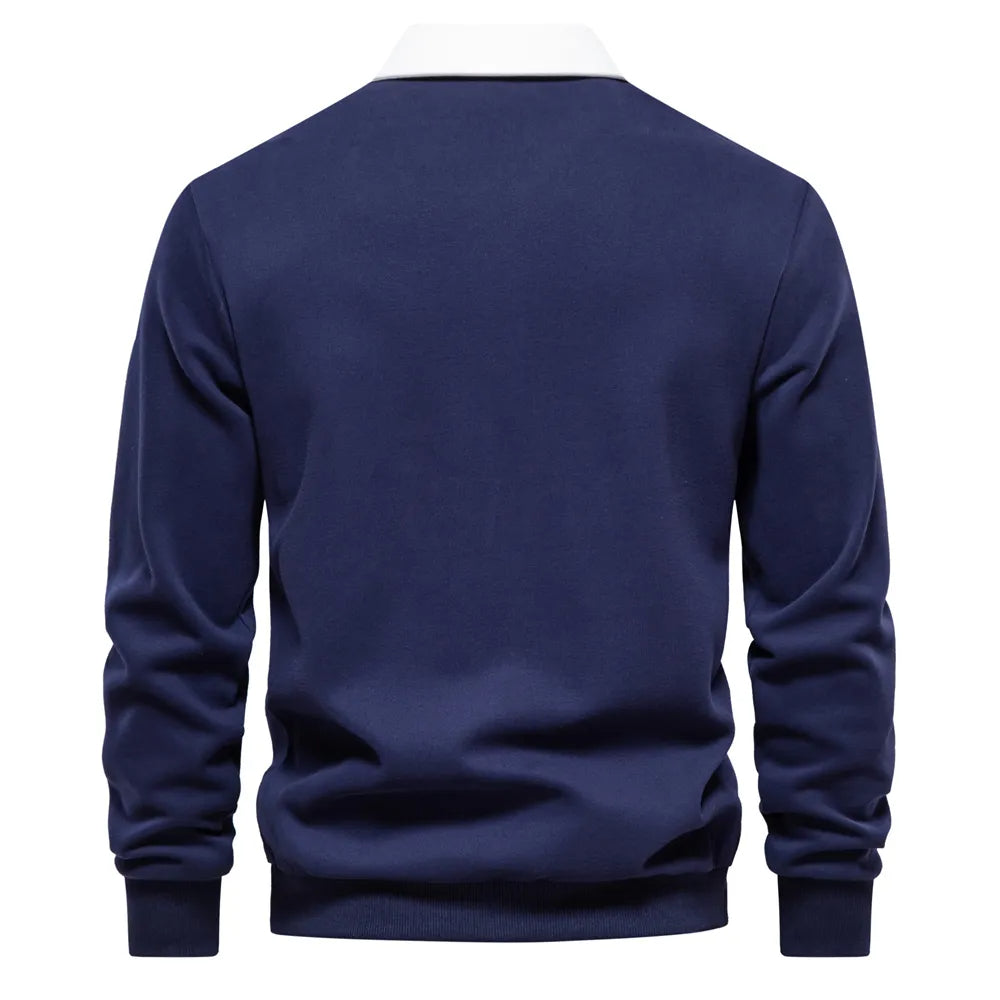Camiseta Polo Manga Larga Hombre Clásico - Vestiria
