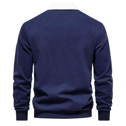 Camiseta Polo Manga Larga Hombre Clásico - Vestiria