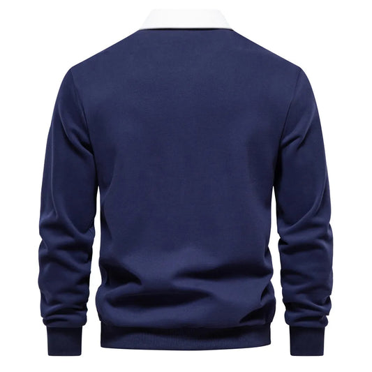 Camiseta Polo Manga Larga Hombre Clásico - Vestiria