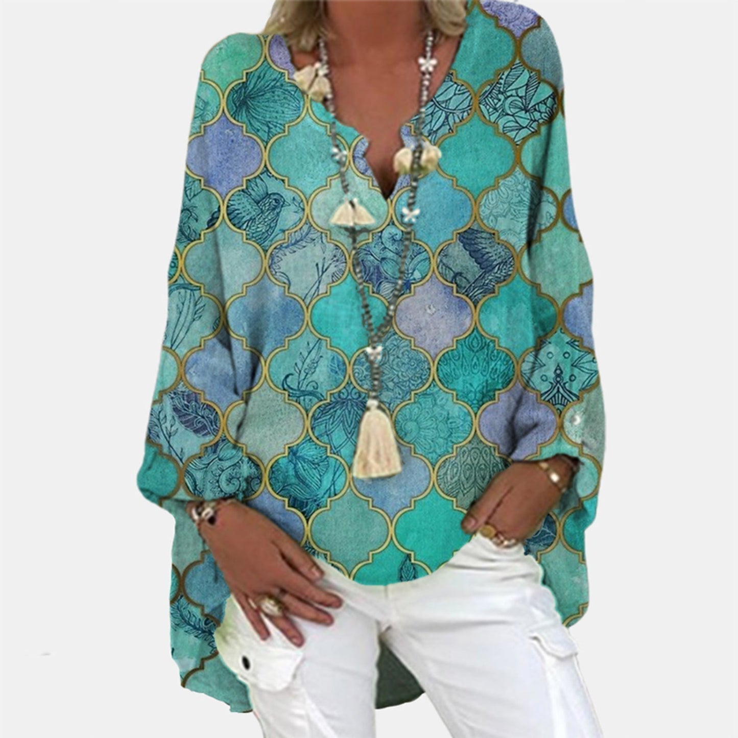 Blusa Lino Fresca y Chic Mujer