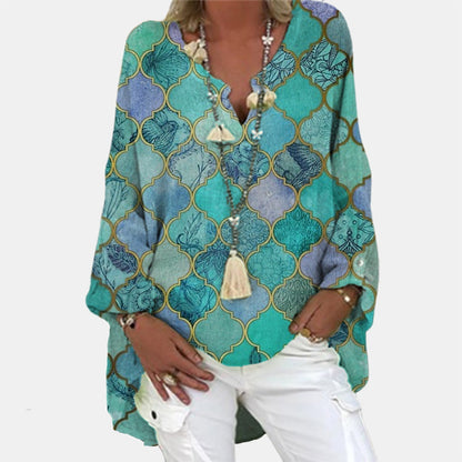 Blusa Lino Fresca y Chic Mujer