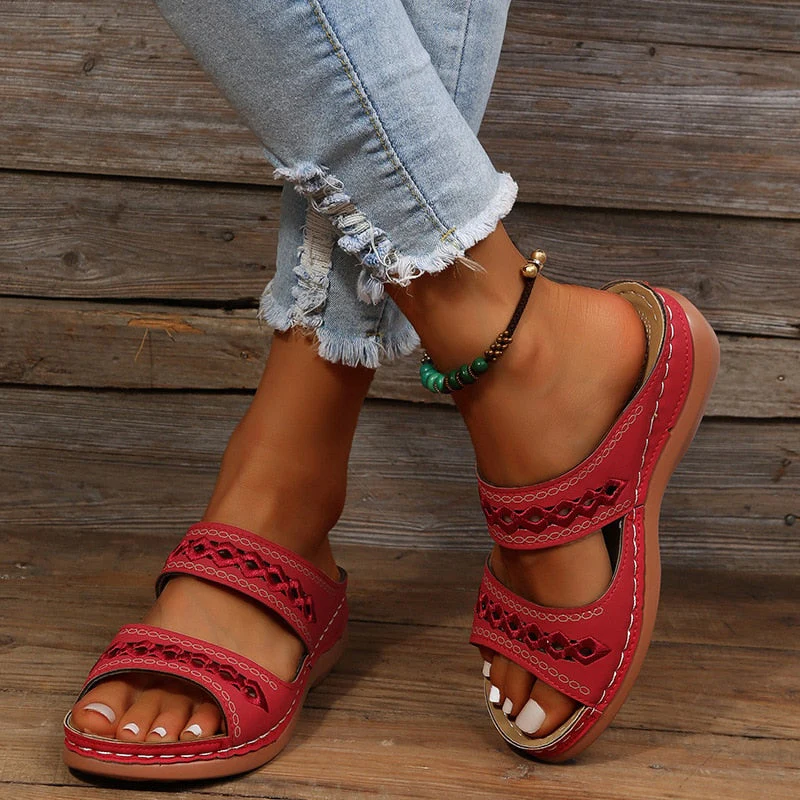 Sandalias Mujer de Verano con Tirantes y Plataforma