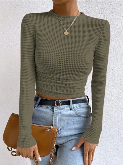 Sudadera Mujer Corta y Ajustada de Punto