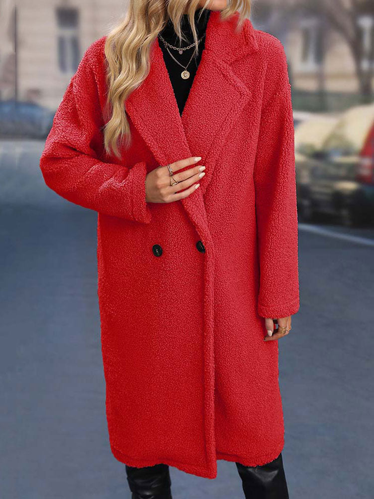 Abrigo Largo Pelo Sintético Mujer Invierno - Vestiria
