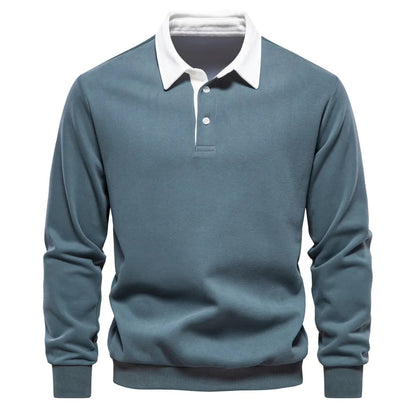 Camiseta Polo Manga Larga Hombre Clásico