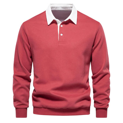 Camiseta Polo Manga Larga Hombre Clásico