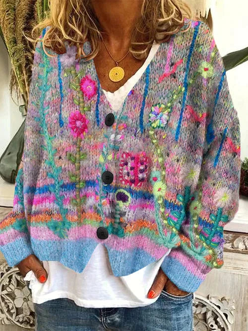Cárdigan Mujer Estilo Vintage - Vestiria