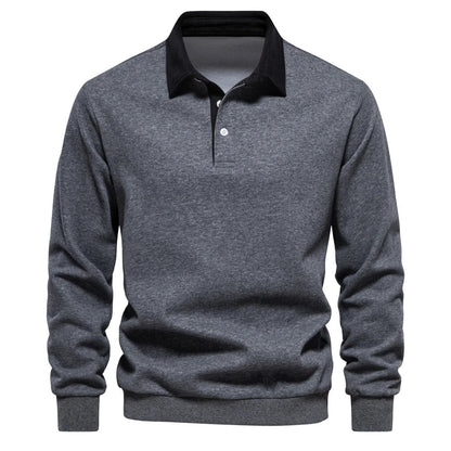 Camiseta Polo Manga Larga Hombre Clásico