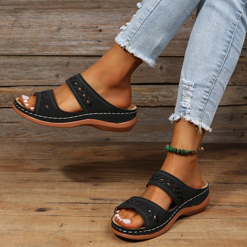 Sandalias Mujer de Verano con Tirantes y Plataforma - Vestiria