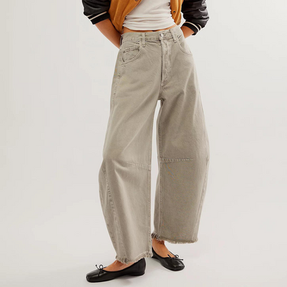 Vaqueros Anchos de Punto Moda