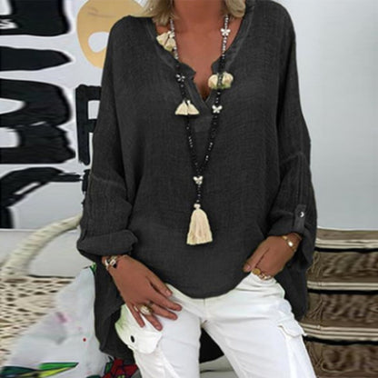 Blusa Lino Fresca y Chic Mujer