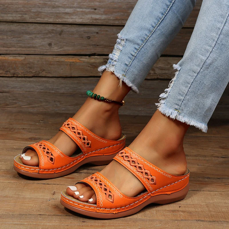 Sandalias Mujer de Verano con Tirantes y Plataforma