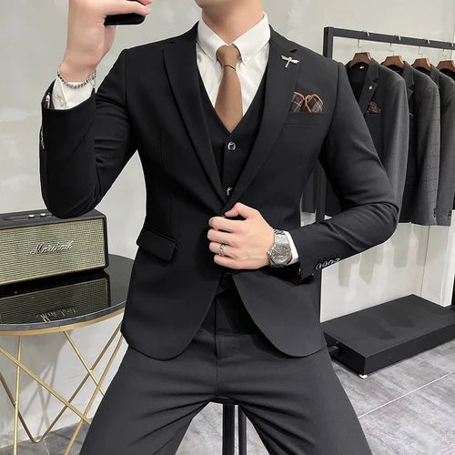 Traje Hombre 3 Piezas Clásico