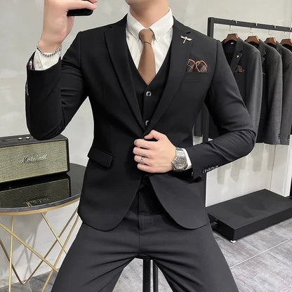 Traje Hombre 3 Piezas Clásico