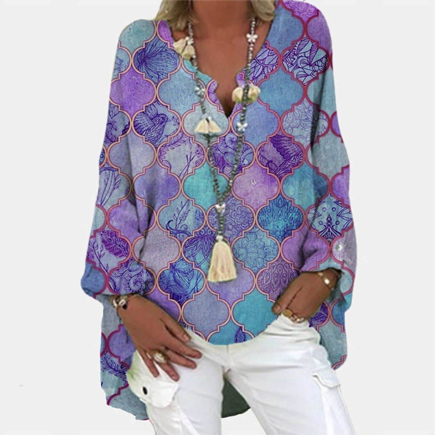 Blusa Lino Fresca y Chic Mujer