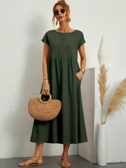 Vestido Mujer con Bolsillos laterales