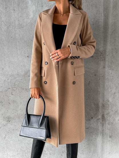 Abrigo Trench Clásico con Botones Elegantes - Vestiria