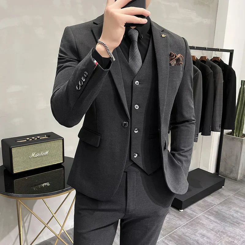 Traje Hombre 3 Piezas Clásico