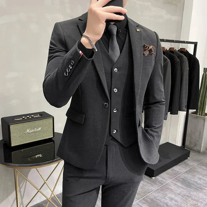 Traje Hombre 3 Piezas Clásico