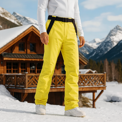 Pantalones Esquí Mujer Impermeables y Cálidos
